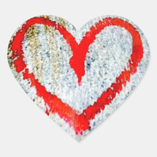 Willekeurig Hart Collectie Graffiti Hart Sticker (Voorkant)