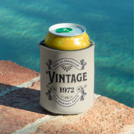 Willekeurig jaar vintage verjaardag blikjeskoeler