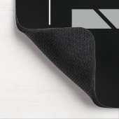 Willekeurig meestal grijs op zwart-geometrisch Abs Muismat (Hoek)