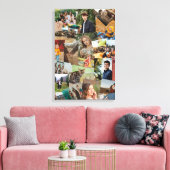 Willekeurig overlappende foto collage sjabloon canvas afdruk (Insitu (Woonkamer))