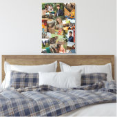 Willekeurig overlappende foto collage sjabloon canvas afdruk (Insitu (Slaapkamer))