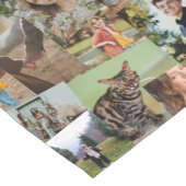 Willekeurig overlappende foto collage sjabloon korte tafelloper (Hoek)