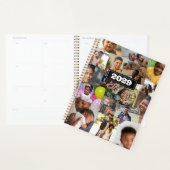 Willekeurig overlappende foto collage sjabloon planner (Display)