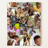 Willekeurig overlappende foto collage sjabloon planner (Achterkant)