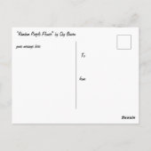 Willekeurig paarse bloem briefkaart (Achterkant)