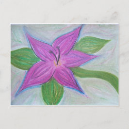 Willekeurig paarse bloem briefkaart