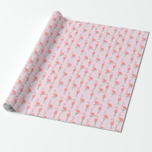 Willekeurig Roze Flamingo Vogel Patroon
