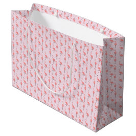 Willekeurig Roze Flamingo Vogel Patroon Groot Cadeauzakje