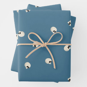 Willekeurig Schattige Kawaii Schedel Stippen bord  Inpakpapier Vel