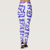 willekeurige abstracte Thunder_Cove blauw op elke  Leggings (Achterkant)