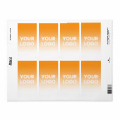 Willekeurige achtergrond | Witte gradiënt en uw Lo Etiket (Full Sheet)