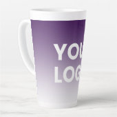 Willekeurige achtergrond | Witte gradiënt en uw Lo Latte Mok (Linkerhoek)