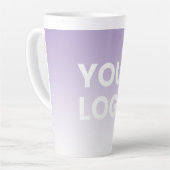 Willekeurige achtergrond | Witte gradiënt en uw Lo Latte Mok (Linkerhoek)