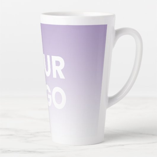 Willekeurige achtergrond | Witte gradiënt en uw Lo Latte Mok (Rechts)