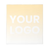 Willekeurige achtergrond | Witte gradiënt en uw Lo Notitieblok (Voorkant)