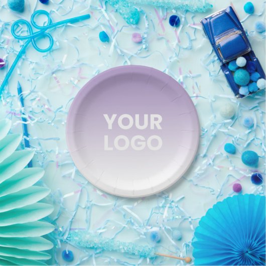 Willekeurige achtergrond | Witte gradiënt en uw Lo Papieren Bordje (Feest)