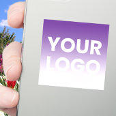 Willekeurige achtergrond | Witte gradiënt en uw Lo Sticker