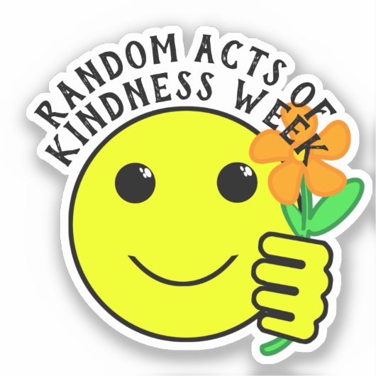 Willekeurige Act of Kindness Week Sticker (Voorkant)