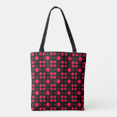 Willekeurige Amerikaanse Roze Gekleurde Cirkels Tote Bag (Achterkant)