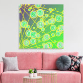 Willekeurige bits canvas afdruk (Insitu (Woonkamer))