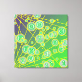 Willekeurige bits canvas afdruk (Voorkant)