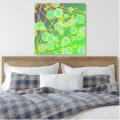 Willekeurige bits canvas afdruk (Insitu (Slaapkamer))