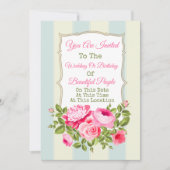 Willekeurige bloemige uitnodiging (Voorkant)