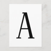 Willekeurige brief | Zwart-wit of doe-het-zelf kle Briefkaart (Voorkant)