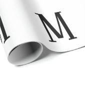 Willekeurige brief | Zwart-wit of doe-het-zelf kle Cadeaupapier (Rol Hoek)