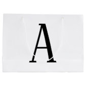 Willekeurige brief | Zwart-wit of doe-het-zelf kle Groot Cadeauzakje (Achterkant)