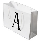 Willekeurige brief | Zwart-wit of doe-het-zelf kle Groot Cadeauzakje (Achterkant Gekanteld)