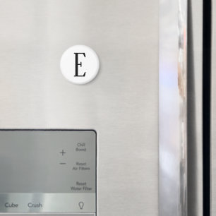 Willekeurige brief   Zwart-wit of doe-het-zelf kle Magneet