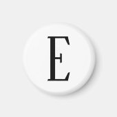 Willekeurige brief | Zwart-wit of doe-het-zelf kle Magneet (Voorkant)