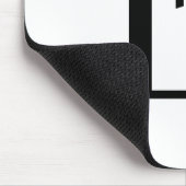 Willekeurige brief | Zwart-wit of doe-het-zelf kle Muismat (Hoek)