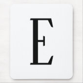 Willekeurige brief | Zwart-wit of doe-het-zelf kle Muismat (Voorkant)