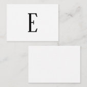 Willekeurige brief | Zwart-wit of doe-het-zelf kle Notitiekaartje (Voorkant / Achterkant)