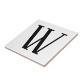 Willekeurige brief | Zwart-wit of doe-het-zelf kle Tegeltje (Zijkant)