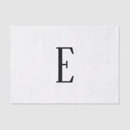 Willekeurige brief | Zwart-wit of doe-het-zelf kle Tissuepapier