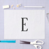 Willekeurige brief | Zwart-wit of doe-het-zelf kle Tissuepapier (Craft)