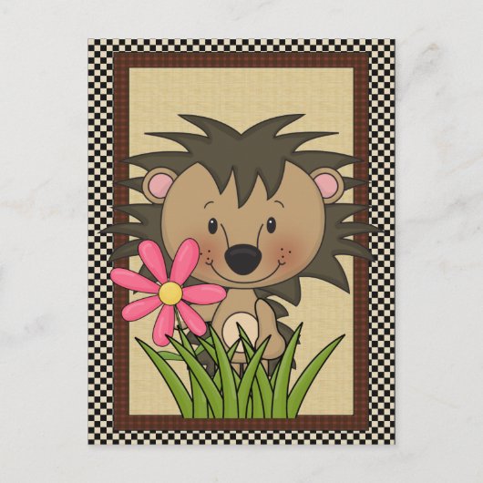 Willekeurige Briefkaart egel (Voorkant)