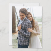 Willekeurige Champagne Save the Date kaart met fot (Achterkant)