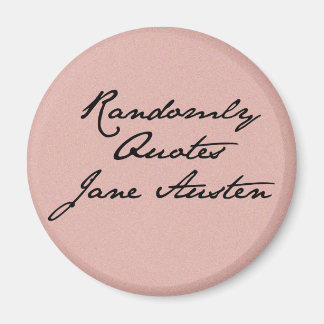 Willekeurige citaten Jane Austen Magnet