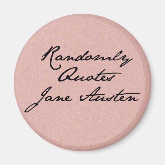 Willekeurige citaten Jane Austen Magnet (Voorkant)