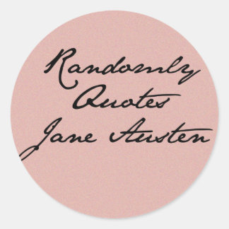 Willekeurige citaten Jane Austen Stickers