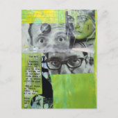 Willekeurige Collage Vintage Gezichten Briefkaart (Voorkant)