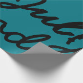 Willekeurige cursieve God Jul Zweedse kerstverpakk Cadeaupapier (Hoek)