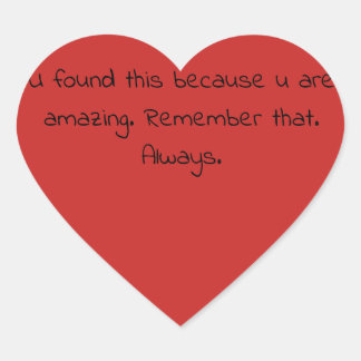 Willekeurige daad van vriendelijkheid gift- sticke hart sticker