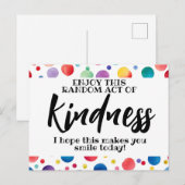 Willekeurige daad van vriendelijkheid verspreid li briefkaart (Voorkant / Achterkant)