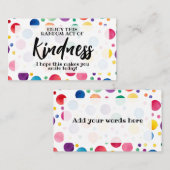 Willekeurige daad van vriendelijkheid verspreid li visitekaartje (Voorkant / Achterkant)