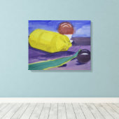 willekeurige dingen canvas afdruk (Insitu (Houten vloer))